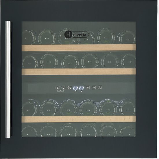 Helvetia HWTE236GN Wijnkoelkast 2 Temperatuurzones 36 - Helvetia - €1.015,00