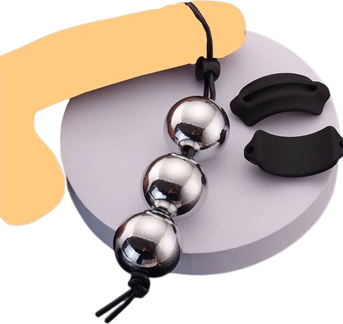 Goedkoopste Zware metalen BDSM ballen | Penis bondage | Trainer | Anale kralen | Plug | Multifunctioneel | 2 in 1 | Cockring | Penisring | Ring | Gewicht | Gewichten | SM