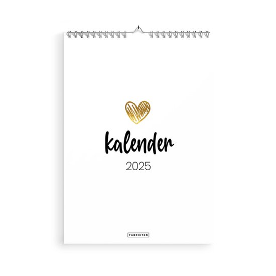 Foto: Fabrikten jaarkalender 2025 love a4 kalender 2025 maandkalender