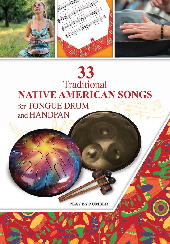 33 Traditional Native American Songs for Tongue Drum and Han ... - cover