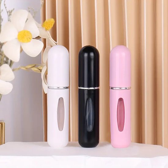 Foto: Hervulbare parfumflesjes set van 3 stuks 