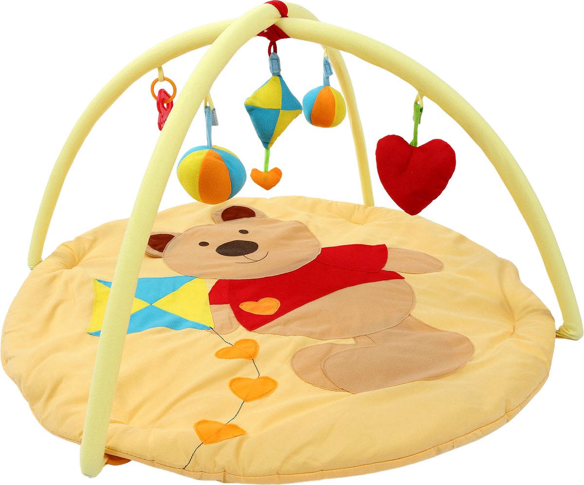 GoudenGracht Babygym Knuffelbeer – Speelmat – Speelkleed – Speelmat Baby – Baby Gym – Speeltapijt
