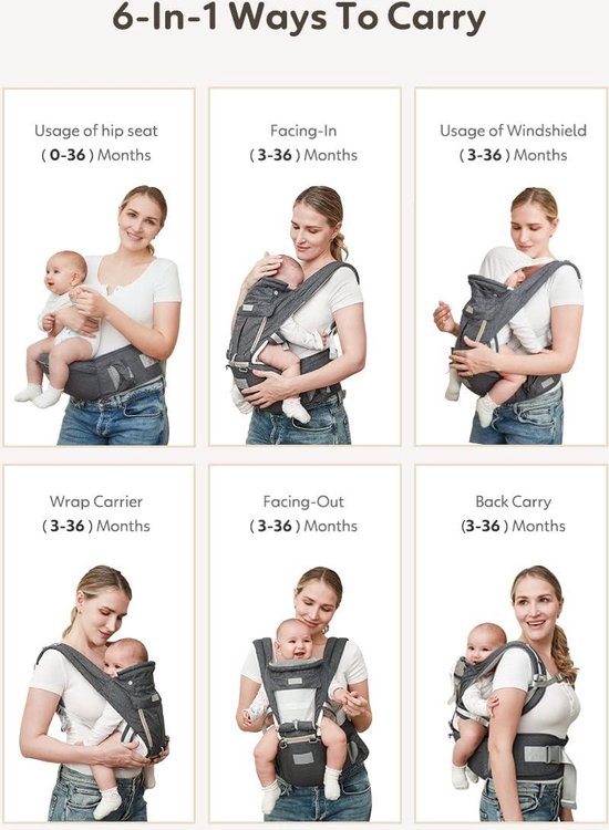 Boba Baby Wrap Carrier - Donkergrijs - De originele baby en pasgeboren Boba Baby Wrap Carrier - Donkergrijs - De originele baby en pasgeboren