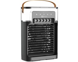 SEZGoods Mini Draagbare Air Conditioner - Verkoeld, Bevochtigd en Zuivert - 1200ML - Met Afstandsbediening - Met Aroma Diffuser en LED verlichting