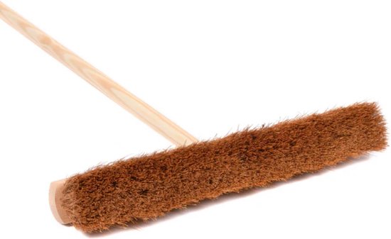 Merto - Kokosbezem - Natuurvezelharen - Houten Steel - Standaard Steelgat - 40 cm van Merto — afbeelding 2