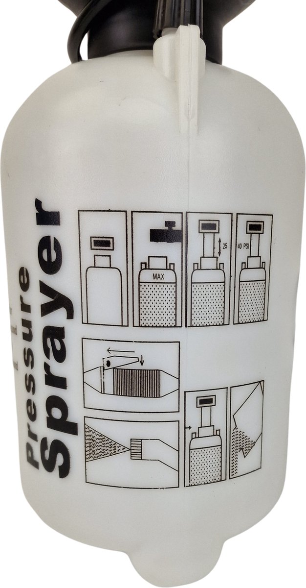 TETRA Tools Drukspuit 5 Liter Zuurbestendig - Druksproeier voor Onkruidverdelger en Tuinsproeier - Incl. Chemie Handschoenen van Merkloos	 — afbeelding 2