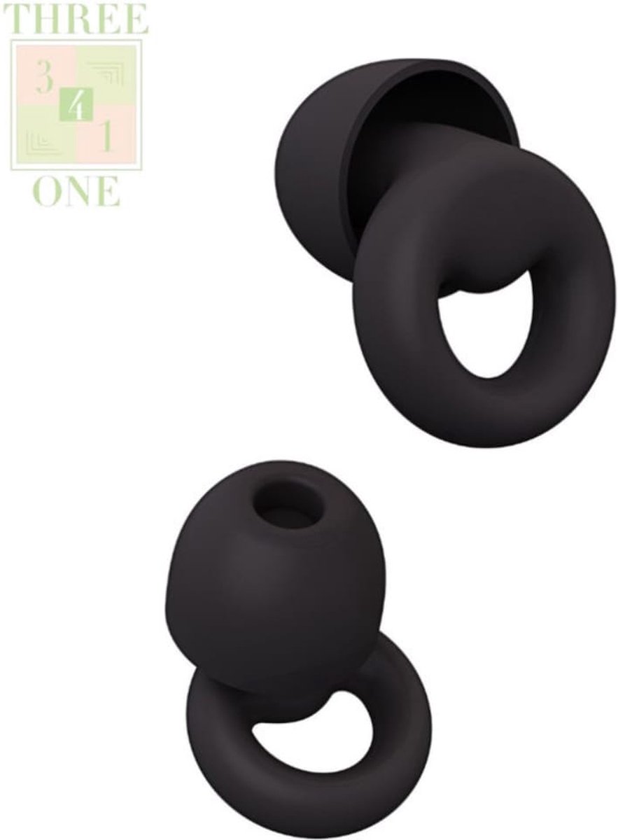 Goedkoopste Three4one - Looping Earplugs - Oordopjes - Geluid demping - Zwemmen - Werk Pauze - Nachtrust -gehoorbescherming- Concentratie - muziek - slaap - concert - festival