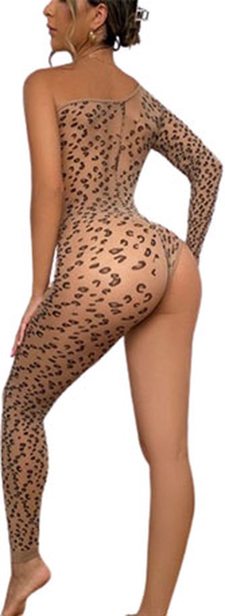Goedkoopste Erotische Luipaard bodysuit - Open sleeve - Porno - Erotisch - One Size