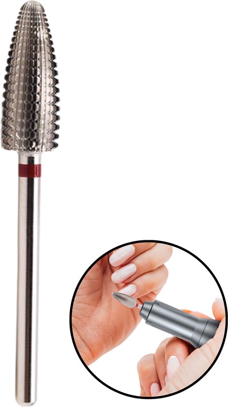 Beeperfect® Carbide Typhoon Bitje - Voor verwijderen gellak, Acyl, BIAB