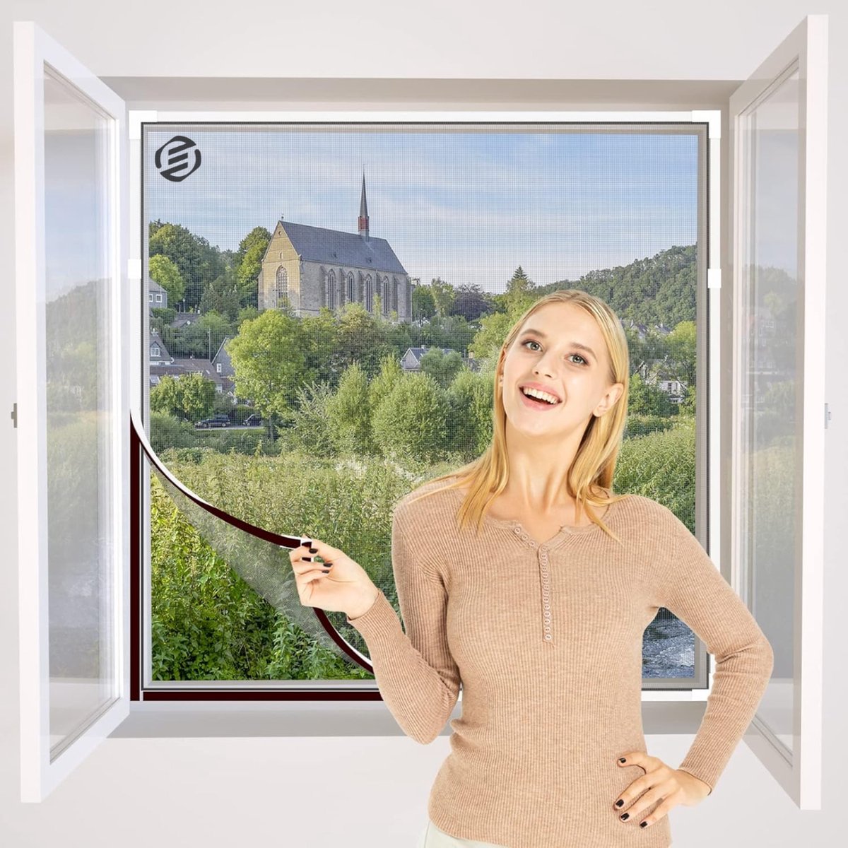 Equivera Raamhor Magnetisch - 150 x 180 cm - Vliegengordijn - Hor - Raamhor - Gordijn - Magnetisch Hordeur