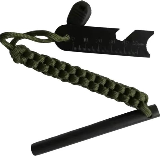 *** Fire Stick Magnesium Staaf - Vuur Maker - Magnesium Stick - Vuurstarter - Vonken Maker - Survival - 3 in 1 - Strijker - Magnesiumstaaf - van Heble® ***