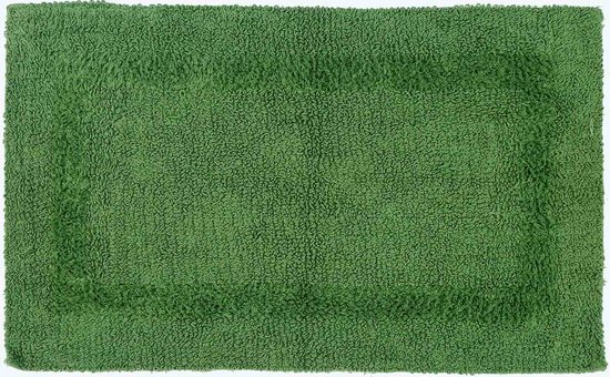 Homescapes Tapis de bain et contour WC en coton – Vert bouteille