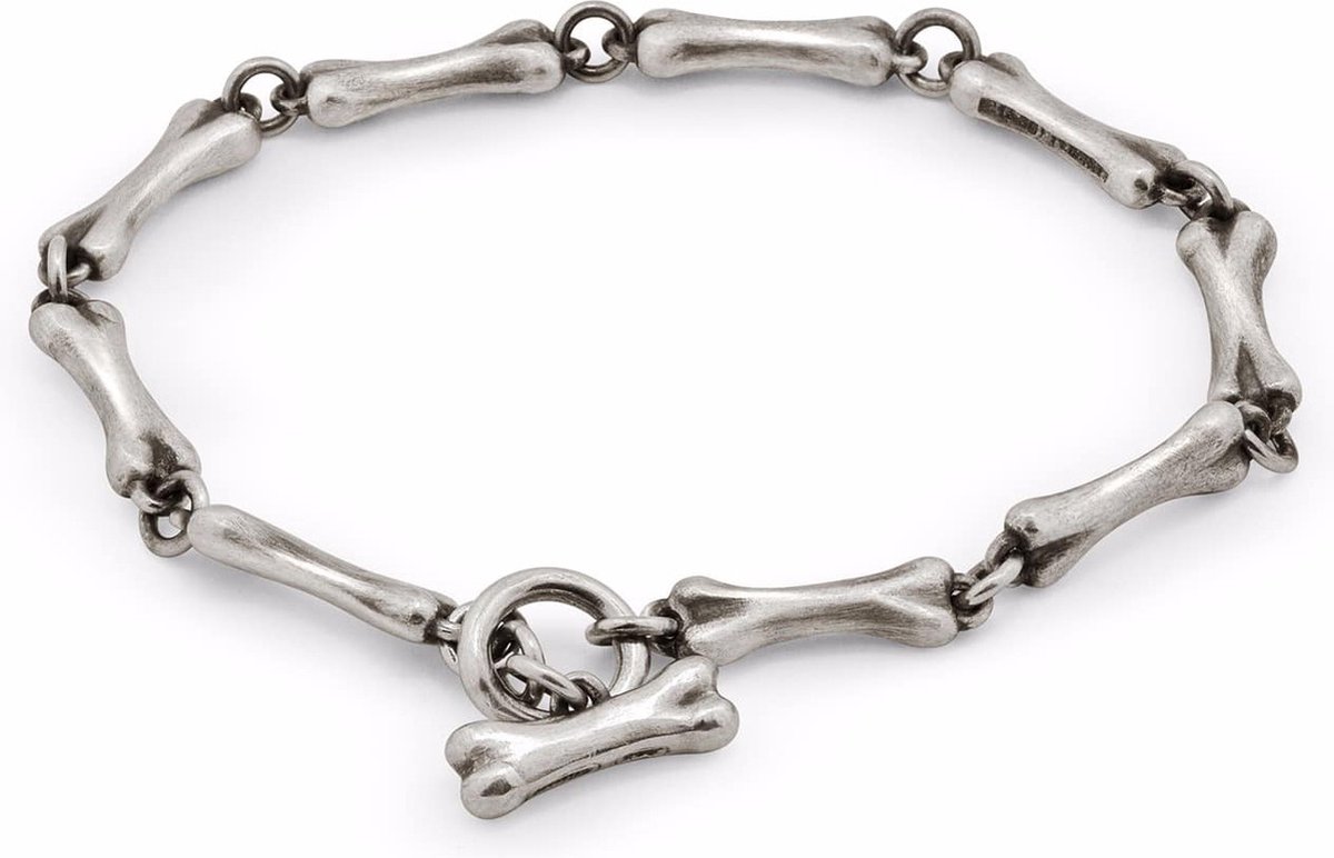 Goedkoopste Black Label - Stalen Collar met Hondenbotten