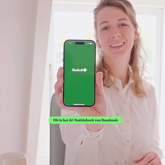 Bloc-notes Bambook - Hardcover - A4 - Pointillé - Bloc d'écriture effaçable / Bloc-notes réutilisable / Bloc-notes durable / Bloc de lecture pour tableau blanc - Avec 1 marqueur gratuit