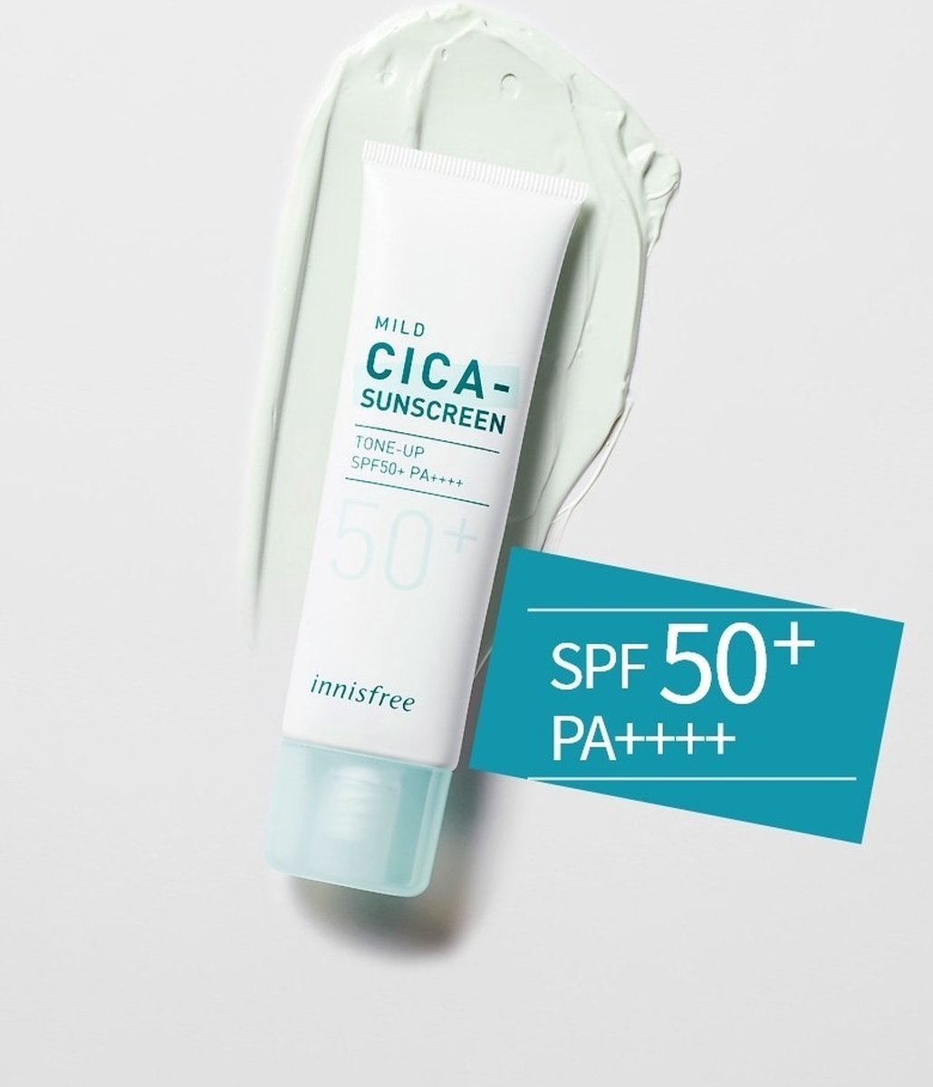 Goedkoopste Innisfree - True Mild Cica sunscreen SPF50 PA 50ml - Korean skincare