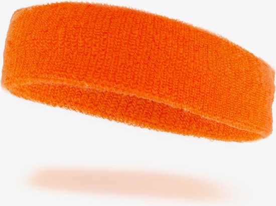 Hoofdband - Zweetband hoofd - Zweetbanden - Koningsdag accessoires - Katoen - Fluor oranje
