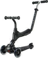 Bol.com Qplay Sema Pro Black Step Scoot and Ride - 5-in-1 balansscooter - verlichting in de wielen - Zwart aanbieding