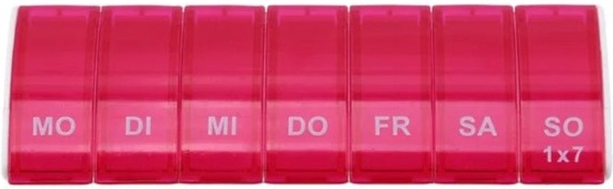 Goedkoopste Go Go Gadget - Pillendoos - 7 compartimenten - Medicijndoos - Medicatie op reis - Roze