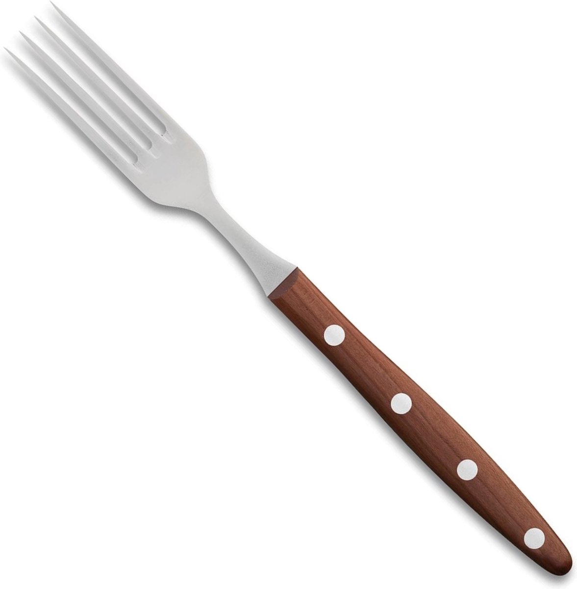 Robert Herder Windmühle Steakvork – RVS – Lengte 20,5 cm – Heft Pruimenhout