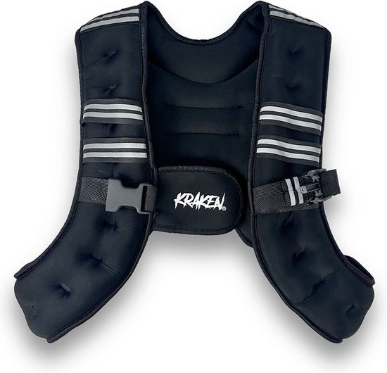 Hop-Sport Weight Vest 5kg Neoprene Weighted Vest with Sand Fill Adjustable Fitness Weight Vest for Strength Training Running Crossfit Calisthenics and Cardio