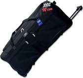 Royalty Rolls Extra Grote Wieltas - 90 cm - 130 liter - Reistas met Wielen - Trolleytas - Weekendtas met Wieltjes - Zwart