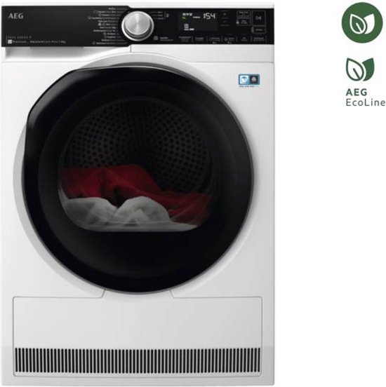 Foto: Aeg tr99m78cs 9000 serie absolutecare plus prosteam warmtepomp droogkast 9 kg