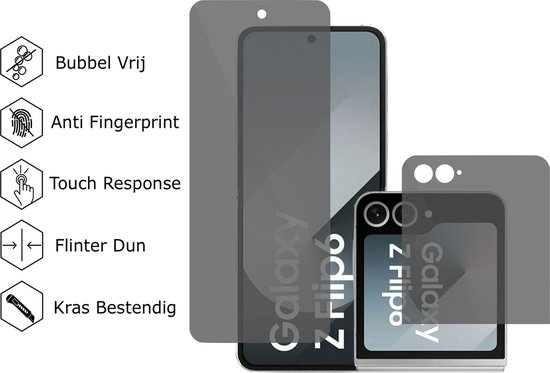Telefoonhoesjes en screenprotectors voor de Galaxy Z Flip 6.