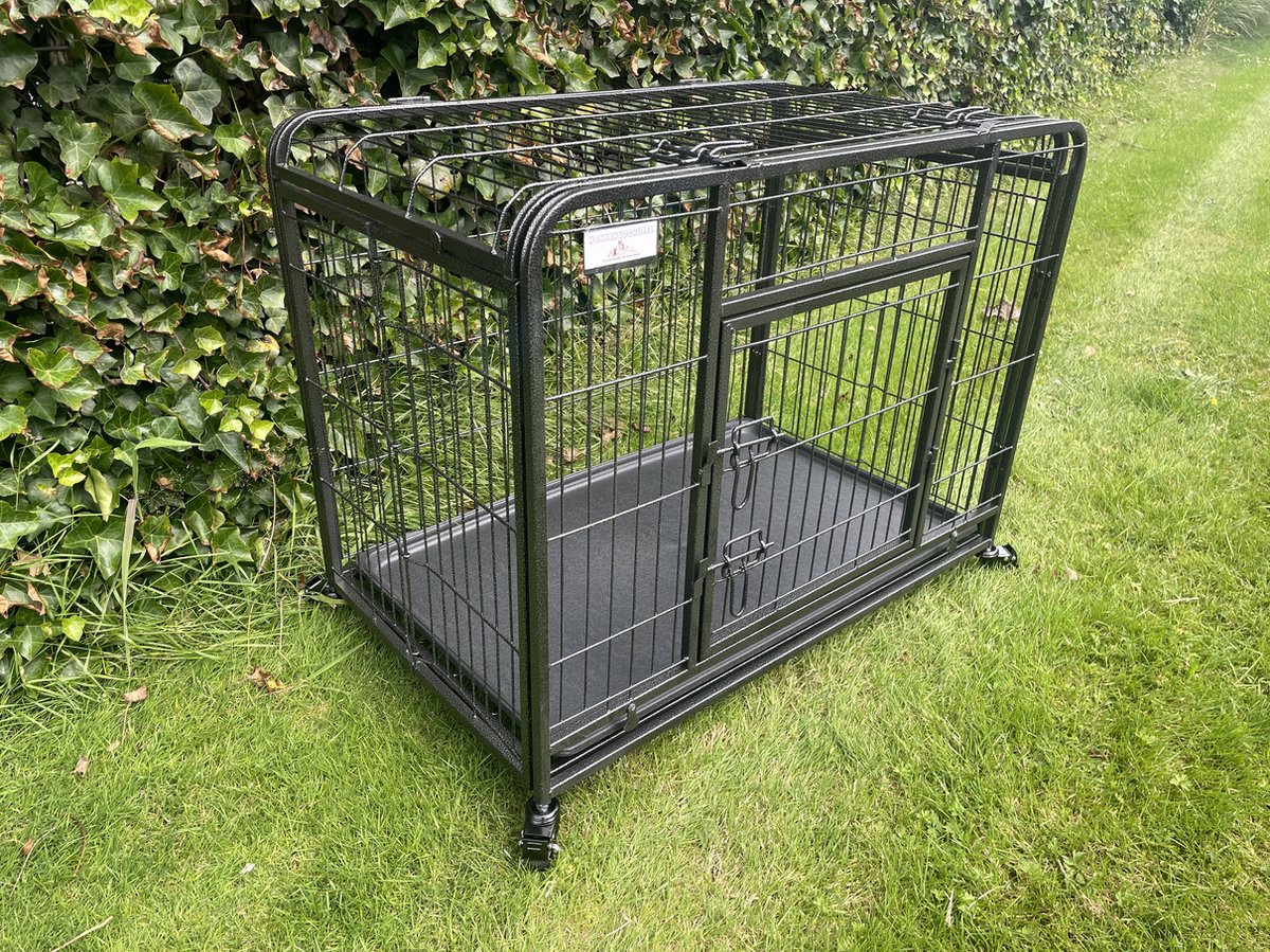 Heavy duty bench super robuust op 4 wielen 94 cm x 58 cm x 69,5 cm