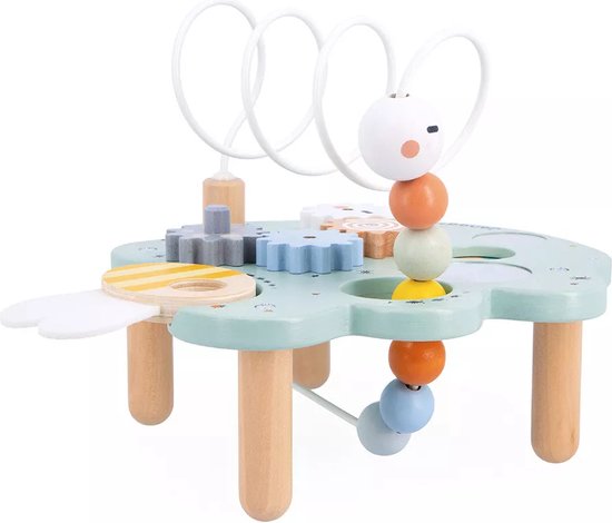 Janod Sweet Cocoon - Houten Activiteitentafel Blad - Met 5 Verschillende Stimulerende Activiteiten - Geschikt Vanaf 18 Maanden van Janod — afbeelding 2