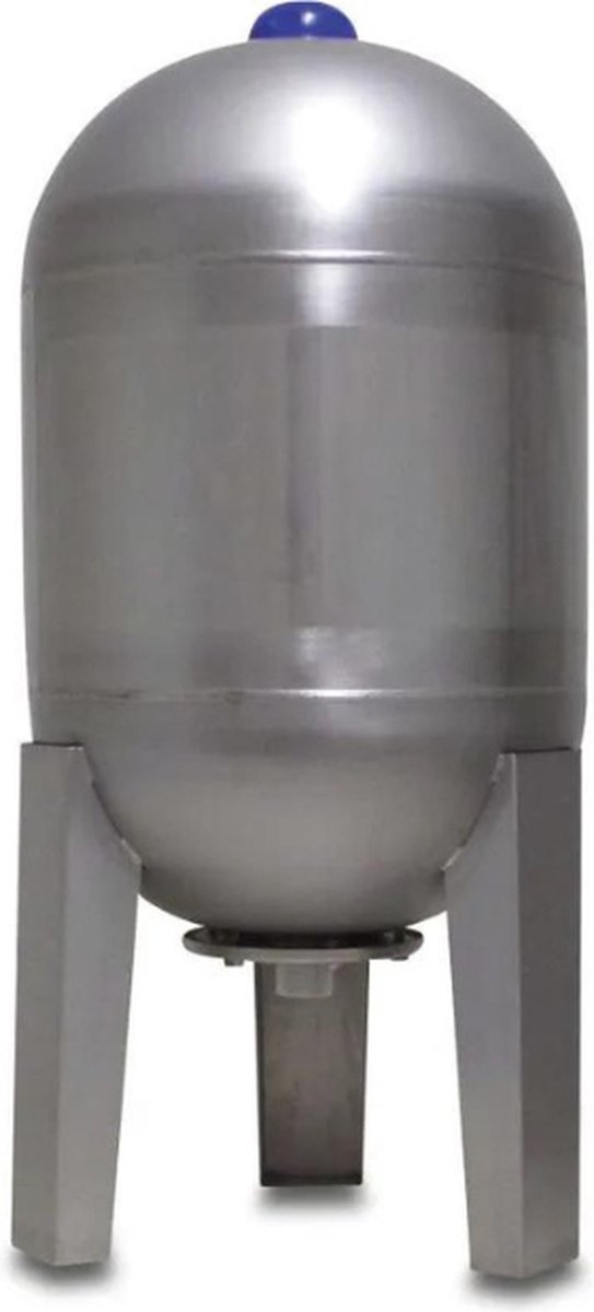 Hydrofoorketel RVS 304 - 1" buitendraad Onder aansluiting - 8 bar - 100 Liter - type verticaal