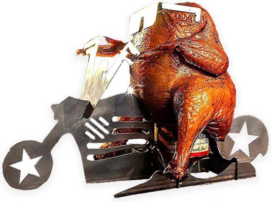 Foto: Chickensitter motor beer can chicken kiphouder bbq accesoires grill guru