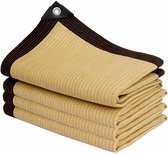 Schaduwnet broeikas, beige, 3 x 3 m, rechthoekig schaduwnet met oogjes, uv-bestendig, voor plantenbescherming, broeikas, schuur of kennel Schaduwnet broeikas, beige, 3 x 3 m, rechthoekig schaduwnet met oogjes, uv-bestendig, voor plantenbescherming, broeikas, schuur of kennel