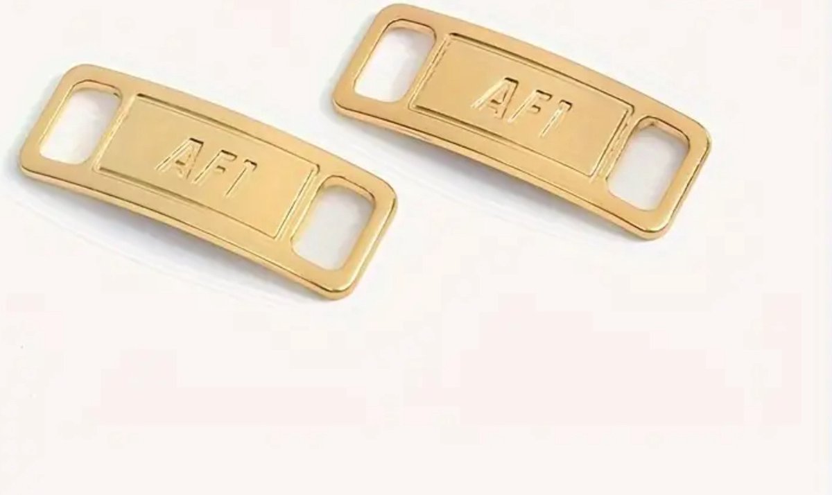 Airforce veter gesp goud - nike airforce - schoenaccessoires - AF1