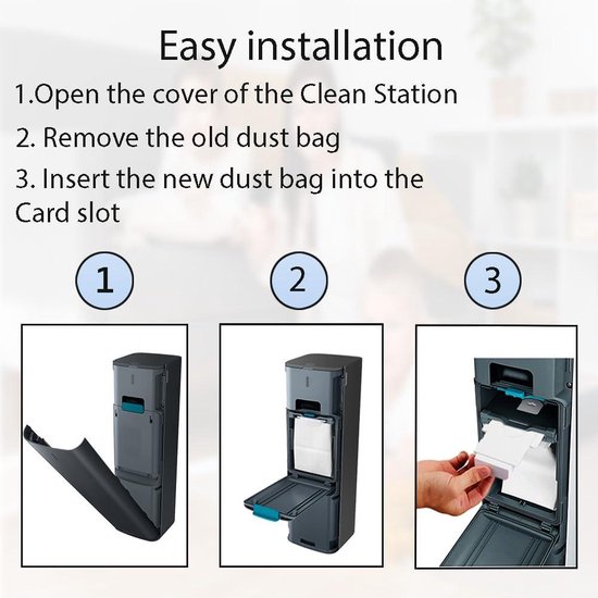 VCA-ADB90 stofzak compatibel met Samsung - VCA-SAE903-AA & VCA-SAE904-AA - vervangende zakken - Jet 70+ 75+ 90 Series - draadloze stofzuigers - grote capaciteit