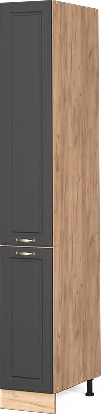 Vicco Armoire à Pharmacie Fame- Line, Anthracite-Or/Marron, 30 cm