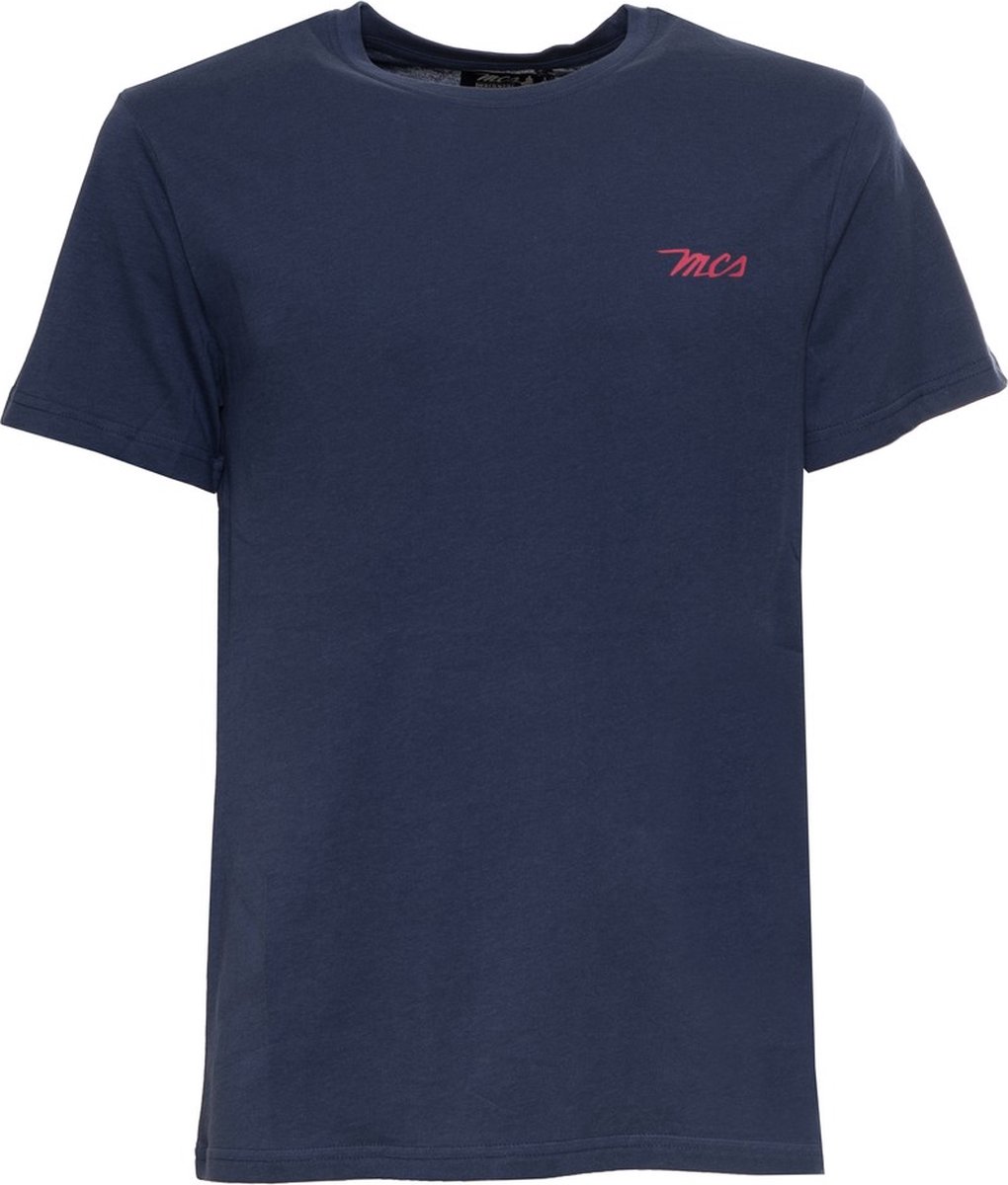 MCS - Lente/Zomer Serie - Heren T-shirt - Korte Mouwen - Blauw