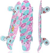 Suotu Skateboard - Skateboard Jongens – Wielen met LED-verlichting - Tot 50 kg - Skateboard Meisjes