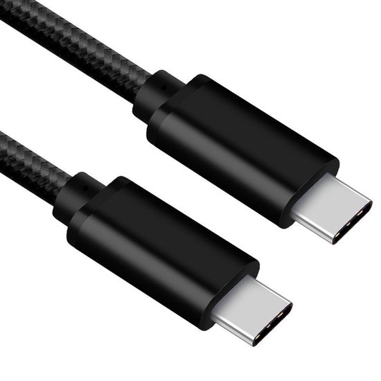 Foto: Usb c kabel usb 3 1 gen 1 5 gb s overdrachtssnelheid 3a laadsnelheid zwart 1 5 meter allteq