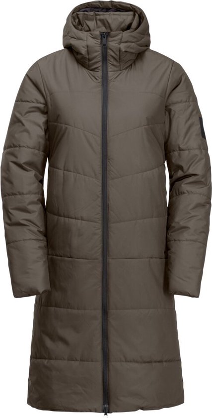 Jack Wolfskin DEUTZER COAT W Dames Outdoorjas - cold coffee - Maat L