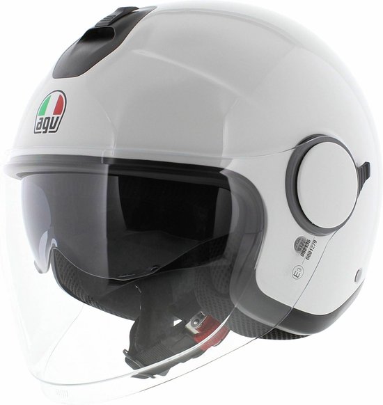 AGV Eteres Jethelm Materia glans wit XL