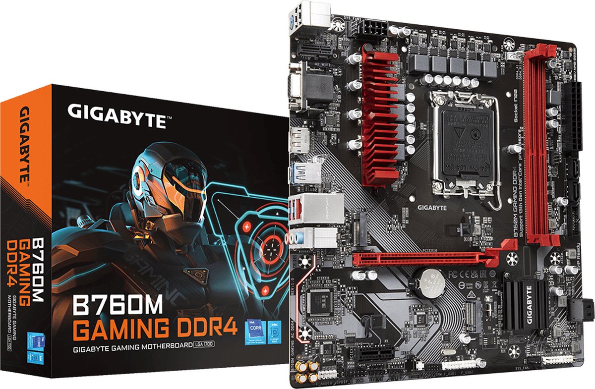 GIGABYTE B760M GAMING DDR4 RAID, 2.5 Gb-LAN, Sound, µATX
