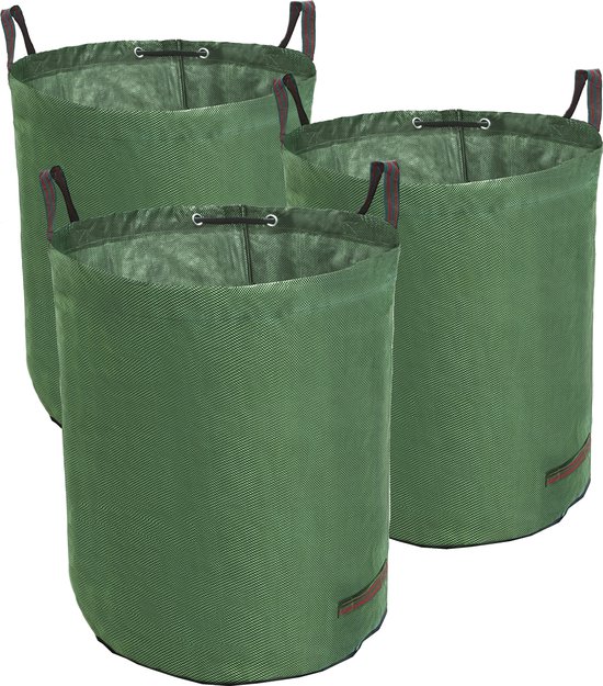 TerCasa tuinafvalzak - groen - PP - 272 liter - 67x76 cm - 3 stuks - JU-998003 — afbeelding 2