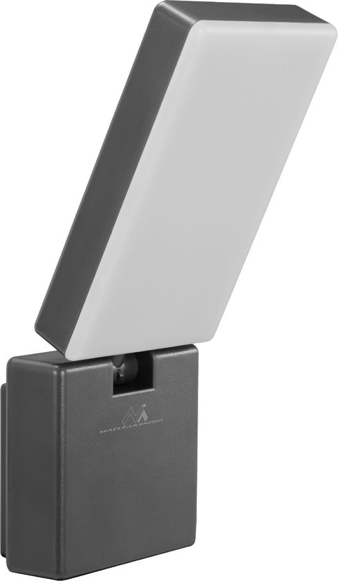 Maclean - LED-lamp - LED lamp - Buitenlamp - Wandlamp - Buitenverlichting - 10W - 700lm - IP65 - Neutraal wit - 4000K - Grijs - MCE514 GR