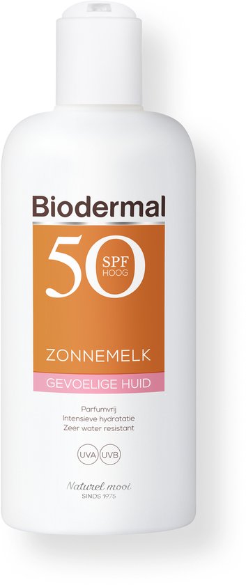 Foto: Biodermal zonnemelk gevoelige huid zonnemelk voor de gevoelige huid spf50 200 ml