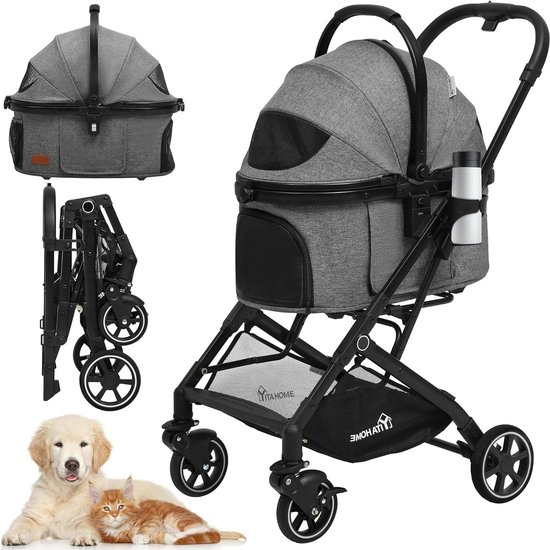 InnoPet Hondenbuggy Comfort Luchtbanden Grijs Dierenbenodigheden Online