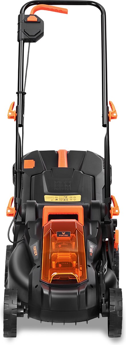 Accu grasmaaier 40V (2X20V) - FUXTEC FX-E1RM20 - breedte 33cm 2 accu's Li-Ion 2Ah, dubbele lader 2,4A, vultrechter 35L – foto 3