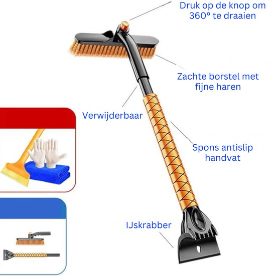 Auto Sneeuwborstel en IJskrabber - Uitschuifbare Winter