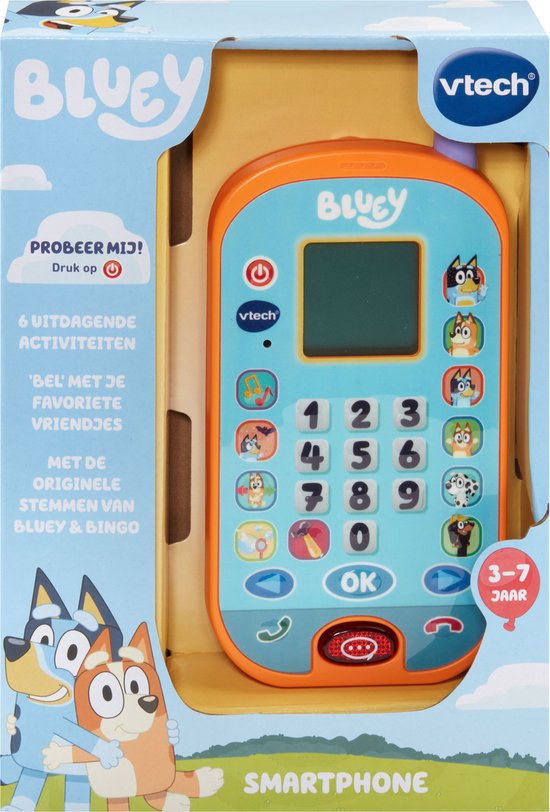 VTech Bluey Smartphone - 4 Vrolijke Spelletjes - Bekijk Grappige Animaties - Educatief Speelgoed - Nederlands Gesproken - Vanaf 3 Jaar van Vtech — afbeelding 2