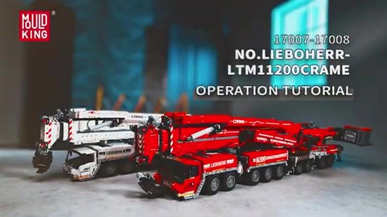 Mould King -17008 - Nieuwste versie - Liebherr Kraan - Nieuwste Model - 8506 onderdelen - DIY - Vlaggenschip - is compatibel met het bekende merk