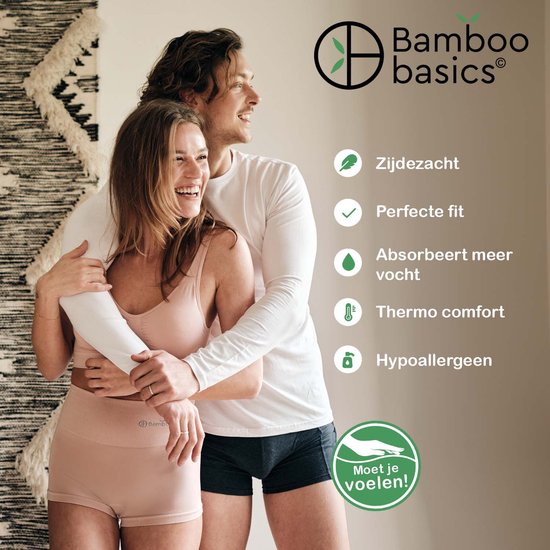 Bamboo Basics Biker Short Dames Naadloos Suze - Zwarte Korte Legging Dames - Maat S - Bamboe Bikershort Dames - Lange Onderbroek Dames van Merkloos — afbeelding 2
